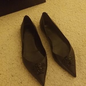 Size 41 Versace medusa head flats